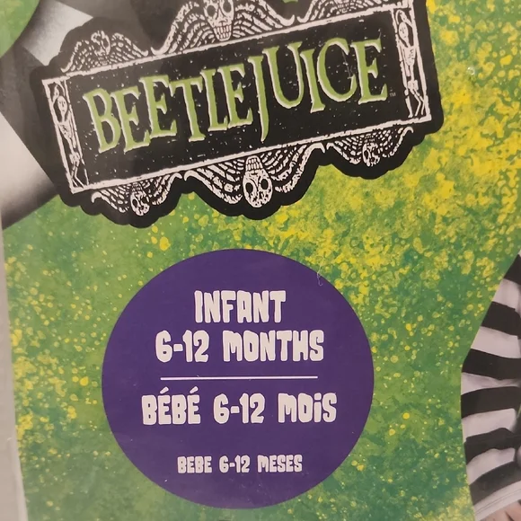 Infant Costume - Black and White Stripes - Picture 2 of 8